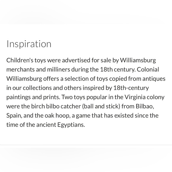 Colonial Williamsburg Bilbo Catcher - Picture 6 of 7